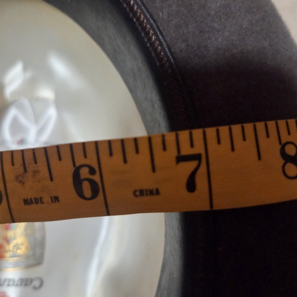 Vintage Cavanagh Gray Felt Fedora Hat Braided Detail See Pics For Size - Picture 13 of 13